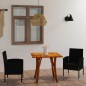 vidaXL Juego de comedor de jardín 3 piezas negro