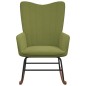 vidaXL Silla mecedora de terciopelo verde claro