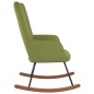 vidaXL Silla mecedora de terciopelo verde claro