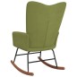 vidaXL Silla mecedora de terciopelo verde claro