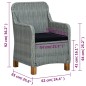 vidaXL Juego de comedor para jardín de 5 piezas gris claro vidaXL Juego de comedor para jardín de 5 piezas gris claro