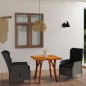 vidaXL Juego de comedor para jardín 3 piezas gris claro vidaXL Juego de comedor para jardín 3 piezas gris claro