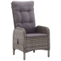 vidaXL Juego de comedor de jardín de 7 piezas gris vidaXL Juego de comedor de jardín de 7 piezas gris