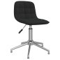 vidaXL Sillas de comedor giratorias 2 unidades tela negro vidaXL Sillas de comedor giratorias 2 unidades tela negro