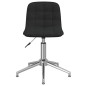 vidaXL Sillas de comedor giratorias 2 unidades tela negro vidaXL Sillas de comedor giratorias 2 unidades tela negro