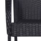 vidaXL Juego de comedor para jardín 5 piezas negro vidaXL Juego de comedor para jardín 5 piezas negro