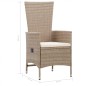 vidaXL Juego de comedor de jardín 5 piezas beige vidaXL Juego de comedor de jardín 5 piezas beige