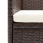 vidaXL Juego de comedor para jardín de 5 piezas marrón vidaXL Juego de comedor para jardín de 5 piezas marrón