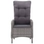 vidaXL Juego de comedor para jardín 5 piezas gris vidaXL Juego de comedor para jardín 5 piezas gris