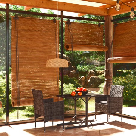 vidaXL Juego de comedor para jardín 3 piezas gris