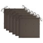 vidaXL Sillas apilables de jardín 6 uds madera de teca con cojines vidaXL Sillas apilables de jardín 6 uds madera de teca con cojines