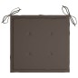 vidaXL Sillas apilables de jardín 6 uds madera de teca con cojines vidaXL Sillas apilables de jardín 6 uds madera de teca con cojines