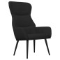vidaXL Sillón de relax de tela negro vidaXL Sillón de relax de tela negro