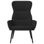 vidaXL Sillón de relax de tela negro vidaXL Sillón de relax de tela negro
