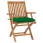 vidaXL Sillas de jardín plegables 8 uds madera maciza teca con cojines vidaXL Sillas de jardín plegables 8 uds madera maciza teca con cojines