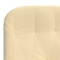 vidaXL Sillón de relax de terciopelo blanco crema
