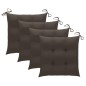 vidaXL Sillas de jardín plegables 4 uds madera maciza teca con cojines vidaXL Sillas de jardín plegables 4 uds madera maciza teca con cojines