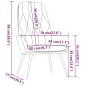 vidaXL Sillón de relax de terciopelo blanco crema