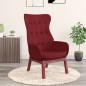 vidaXL Sillón de relax de tela color rojo tinto vidaXL Sillón de relax de tela color rojo tinto