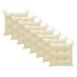 vidaXL Sillas de jardín 8 unidades madera maciza de teca con cojines vidaXL Sillas de jardín 8 unidades madera maciza de teca con cojines