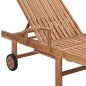 vidaXL Tumbonas 2 uds madera maciza de teca con cojín a cuadros gris vidaXL Tumbonas 2 uds madera maciza de teca con cojín a cuadros gris