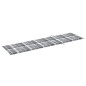 vidaXL Tumbonas 2 uds madera maciza de teca con cojín a cuadros gris vidaXL Tumbonas 2 uds madera maciza de teca con cojín a cuadros gris