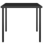 vidaXL Juego de comedor de jardín 3 piezas acero