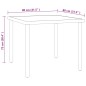 vidaXL Juego de comedor de jardín 3 piezas acero