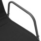 vidaXL Juego de comedor para jardín 7 piezas acero negro