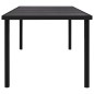 vidaXL Juego de comedor para jardín 7 piezas acero negro