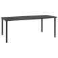 vidaXL Juego de comedor para jardín 7 piezas acero vidaXL Juego de comedor para jardín 7 piezas acero