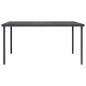 vidaXL Juego de comedor para jardín 9 piezas acero