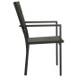 vidaXL Juego de comedor para jardín 3 piezas acero vidaXL Juego de comedor para jardín 3 piezas acero
