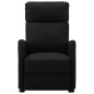 vidaXL Sillón de masaje reclinable eléctrico de cuero sintético negro