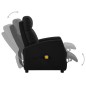 vidaXL Sillón de masaje reclinable eléctrico de cuero sintético negro