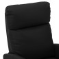 vidaXL Sillón de masaje reclinable eléctrico de cuero sintético negro