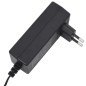 vidaXL Sillón de masaje reclinable eléctrico de cuero sintético negro