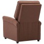 vidaXL Sillón de masaje eléctrico tela marrón vidaXL Sillón de masaje eléctrico tela marrón