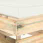 vidaXL Sofá central seccional con cojines madera impregnada gris vidaXL Sofá central seccional con cojines madera impregnada gris