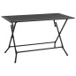 vidaXL Juego de muebles de comedor de jardín 5 piezas acero antracita vidaXL Juego de muebles de comedor de jardín 5 piezas acero antracita