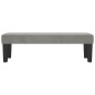 vidaXL Banco de terciopelo gris claro 100x30x30 cm vidaXL Banco de terciopelo gris claro 100x30x30 cm