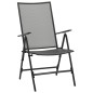 vidaXL Juego de muebles de comedor de jardín 5 piezas acero antracita vidaXL Juego de muebles de comedor de jardín 5 piezas acero antracita