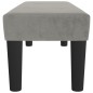vidaXL Banco de terciopelo gris claro 100x30x30 cm vidaXL Banco de terciopelo gris claro 100x30x30 cm