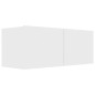 vidaXL Muebles para TV 4 uds madera contrachapada blanco 80x30x30 cm