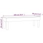 vidaXL Banco de terciopelo gris claro 100x30x30 cm vidaXL Banco de terciopelo gris claro 100x30x30 cm