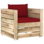 vidaXL Muebles de jardín 2 piezas con cojines madera impregnada verde vidaXL Muebles de jardín 2 piezas con cojines madera impregnada verde