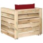 vidaXL Muebles de jardín 2 piezas con cojines madera impregnada verde vidaXL Muebles de jardín 2 piezas con cojines madera impregnada verde