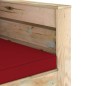 vidaXL Muebles de jardín 2 piezas con cojines madera impregnada verde vidaXL Muebles de jardín 2 piezas con cojines madera impregnada verde