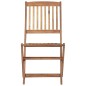 vidaXL Sillas de jardín plegables 8 uds y cojines madera maciza acacia vidaXL Sillas de jardín plegables 8 uds y cojines madera maciza acacia