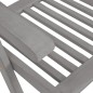 vidaXL Sillas de jardín reclinables y cojines 8 uds madera acacia gris vidaXL Sillas de jardín reclinables y cojines 8 uds madera acacia gris